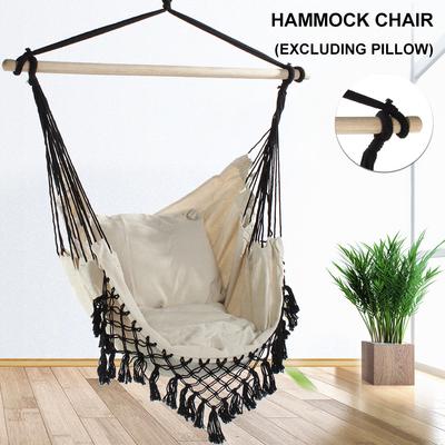 Indoor/Outdoor Garden  Bohemia Style Home Hanging Hammock Chair Dormitory Balcony Swing Hanging Chair with Wooden Stand New