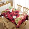 Roses Rectangular Tablecloth Roses Simple Romantic Style Valentine's Day for Dining Room Wedding Banquet Party Living Room Decor
