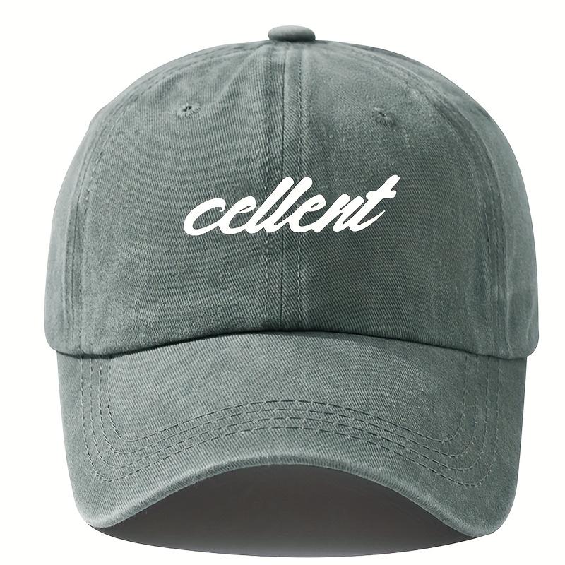 

Baseball Cap Casual Versatile Hip-Hop Hiking Hat Adjustable High Quality Retro Washed Cowboy Hat for Men and Women сірий