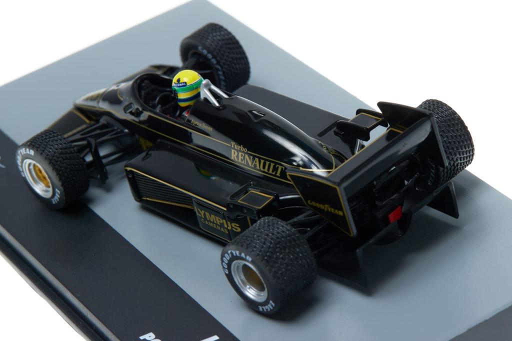 scale F1 diecast model car Portuguese Grand Prix 1985 Ayrton Senna Lotus Renault Ayrton Senna Team John Player Special Winner 1/43 [Lotus 97T] [Used]
