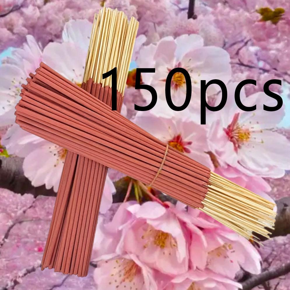 Temu Xi Yin Cherry Blossom Bamboo Incense Sticks - Customizable for Dropshipping