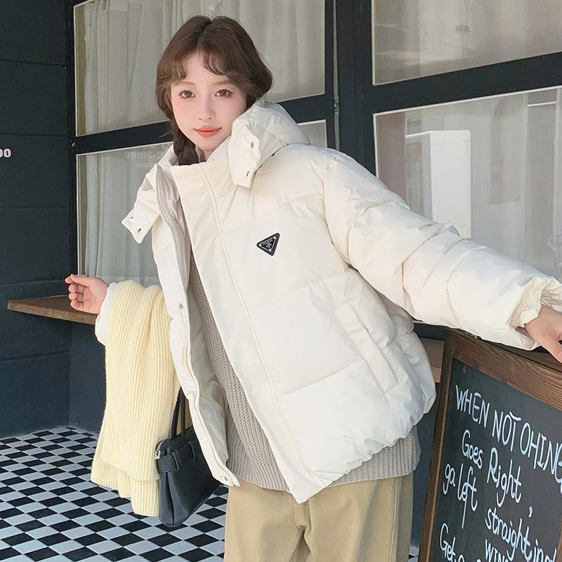 Short Down Jacket for Women Hooded New Winter Loose Thickened Cotton Jacket Outer Jacket