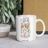 1Pack 11oz White Ceramic Mug Double-Sided Printed Accent Durable Coffee Cup Ideal For Home Office Relaxed Use