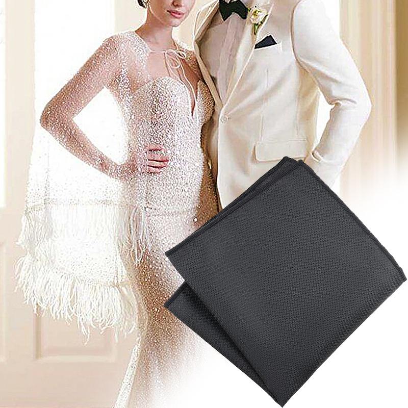 1PC Polyester Fiber Lightweight Pocket Square Gentlemanly Soft Formal Dress Smooth Suit Pockets Delicate Feel Durability