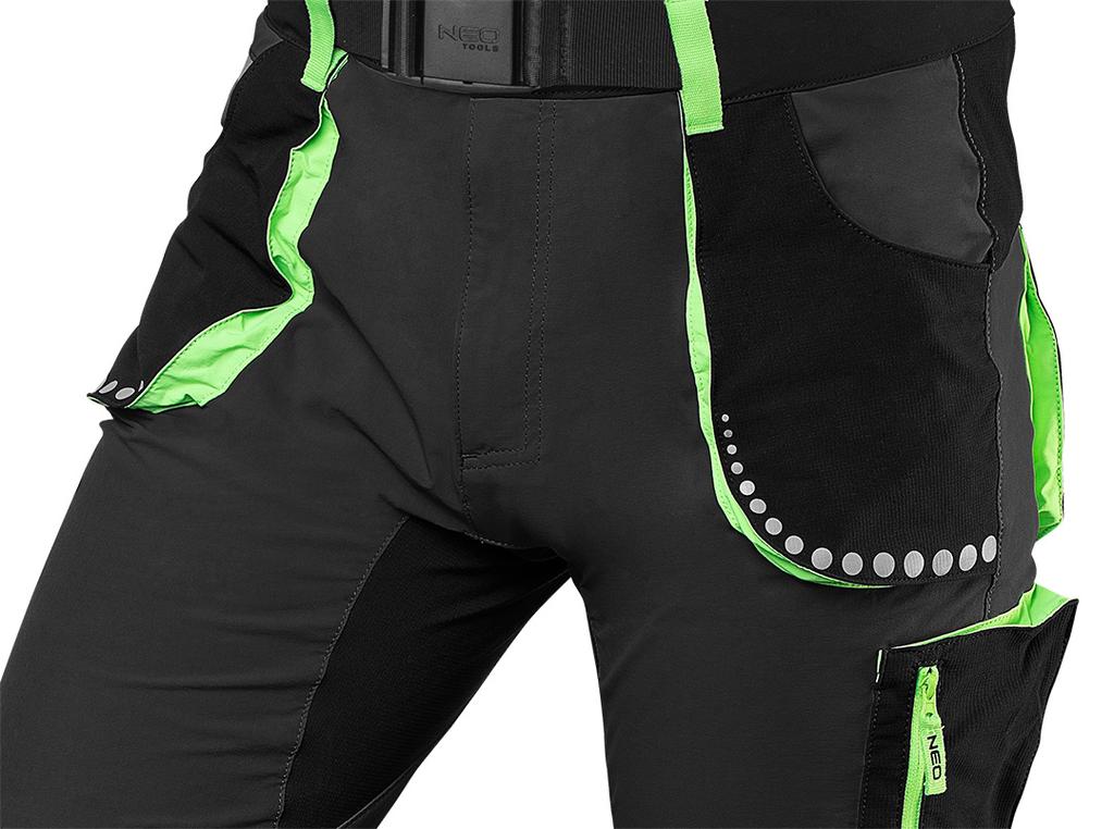 PREMIUM shorts, 4-way stretch, black, size XXL
