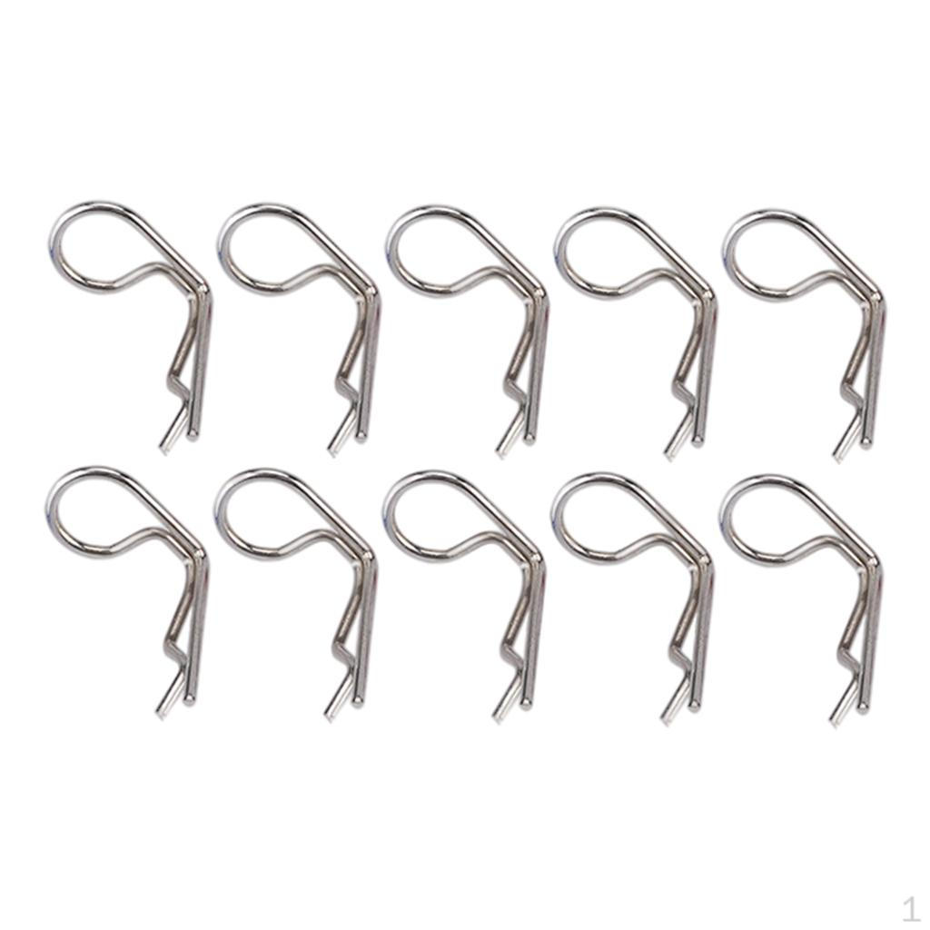 10pcs RC Body Clips Pins R-Pin for 1/8 1/10 1/12 Vehicle Car Decor