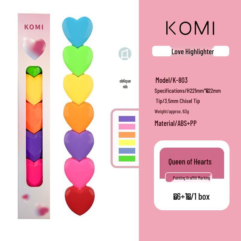 Cartoon Fluorescent Pen Gift Set: Colorful, Cute, and Creative Highlighters for Students