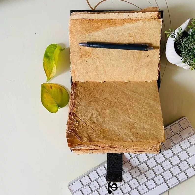 Tree Of Life Handmade Leather Journal Vintage Leather Journal With Deckle Paper