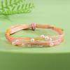 Dragon Boat Festival Five-Color Pearl Knot Bracelet - Hand-Woven Silk Longevity Gift