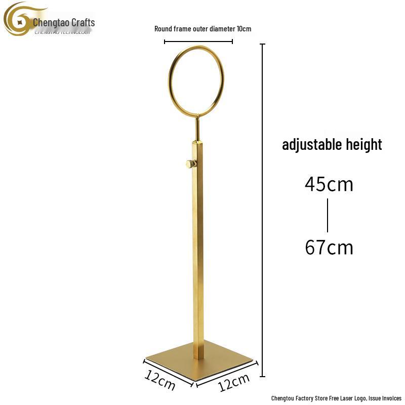 Stainless Steel T-Shaped Handbag & Scarf Display Stand