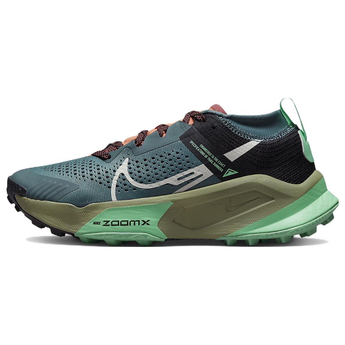 

Новые женские кроссовки Nike ZoomX Zegama Минеральный сланец Черный Зеленое свечение Светлая кость DH0625-300 35.5