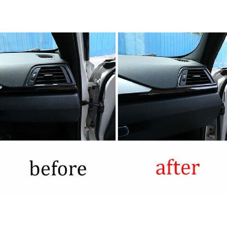 For BMW 3 4 Series GT 13- Real Carbon Fiber Dashboard L&R  Outlet Vent Trim