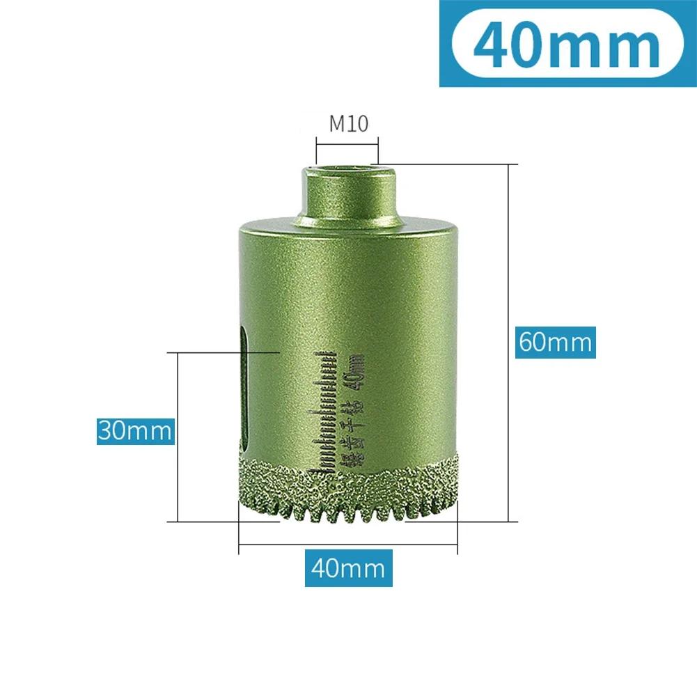 Pájené suché vrtáky 20-60mm Závit M10 Otvírák otvorů Vrtací bit Děrovka Keramická dlaždice Žula Mramor Otvírák otvorů Nástroje