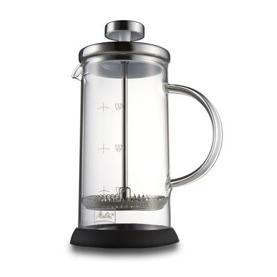 Καφετιέρα Melitta Γαλλική Πρέσα Γυάλινη Ανθεκτική στη Θερμότητα Αποσυναρμολόγηση Καθαρισμός 350ml Standard Μαύρο MJF-1701