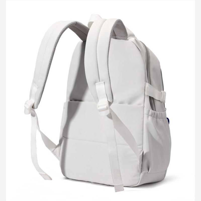 New Trendy Nylon Primary School Students School Bag Simple Solid Color Waterproof Unisex Backpacks Large Capacity Junior High School Student Book Bags