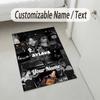 Personalized Crystal Velvet Carpet,Ayliva Custom Printed Name, Plush Area Rug For Home Indoor Decor