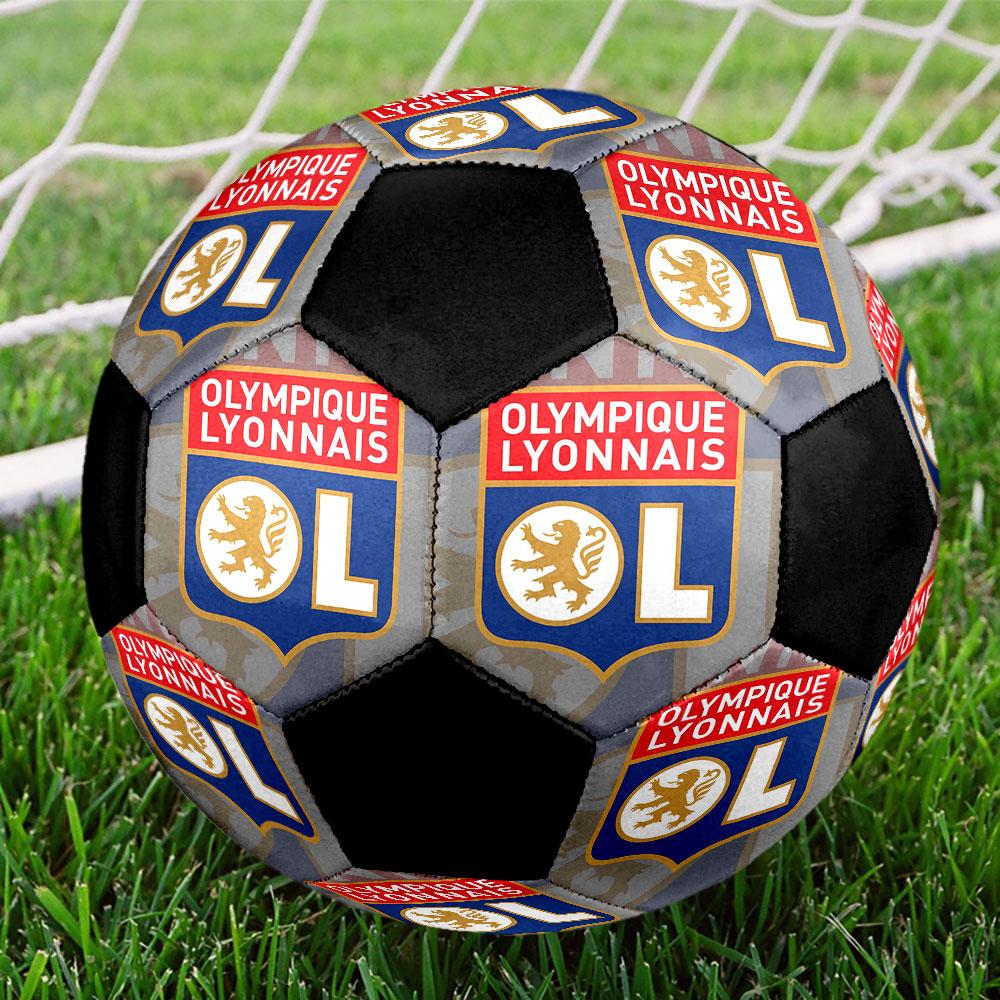 1 pz Pallone da Calcio Olympique Lyonnais Taglia 5 Pallone da Calcetto Indoor alla Moda Colorato Gioco in Cortile - Ottimo Regalo per Appassionati di Sport HE87