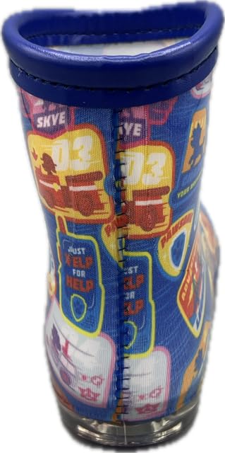 Paw Patrol Children's Rain Boots, Blue, Featuring Chase, Marshall, Skye, and Rubble, Perfect for Daycare, Rain, and More, Character Design, PP70152