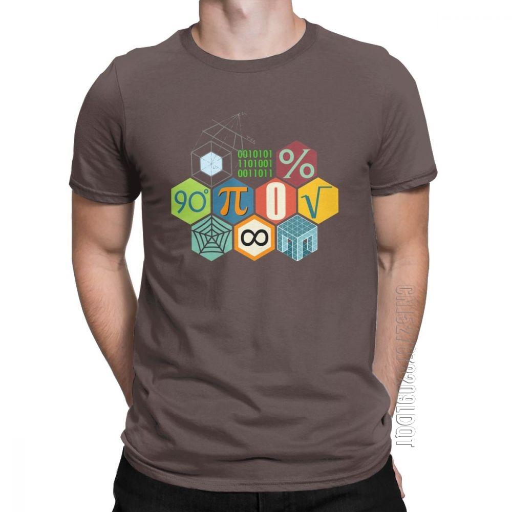 Men Math Mathematical TShirt Formula Geometry Graphic Tops Crewneck Male Tshirt Clothes Pure Cotton Basic Tees Oversize T Shirt S