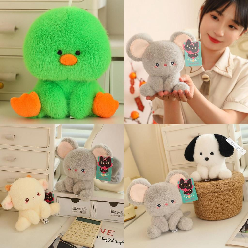 Adorable Plush Animal Dolls For Desktop Decoration Soft Pp Cotton Stuffed Toys