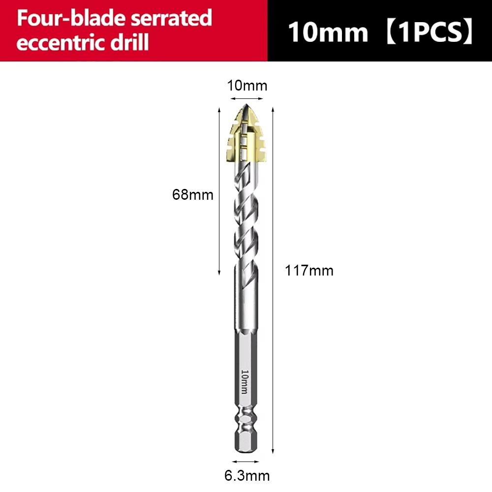 1Pcs Hexagonal Handle Tile Drilling Tool Eccentric Drill  for Glass Masonry Ceramic Iron Plates