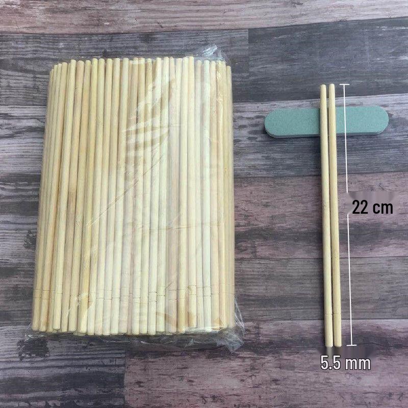 Xihe Bulk Disposable Round Bamboo Chopsticks