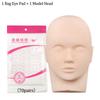Eyelash Extension Training Head Makeup Practice Model Kit Fake Mannequin Head Rubber Eye Practicing Lashes Extensions Supplies
