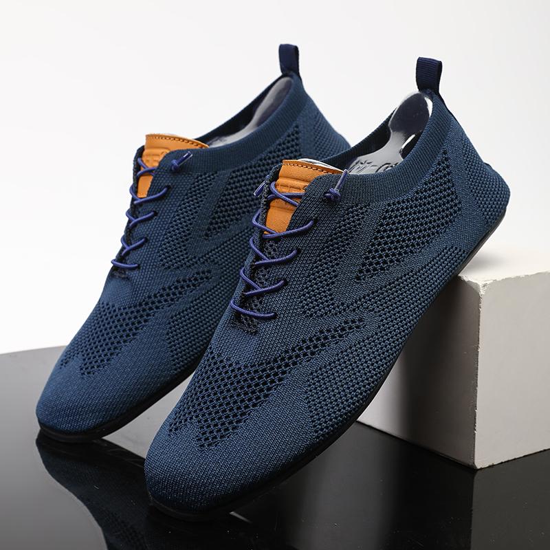 Fashion Sneakers Men Breathable Lightweight Casual Walking Man Tennis Shoes Slip-On Driving Men Lazy Shoes Footwear