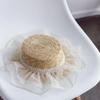 Elegant White Lace Wide Brim Sun Hat For Women Girl Imitation Pearls Flat Brim Beach Straw Hat Outdoor Sun Protection Panama Cap