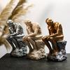 European Thinker Resin Sculpture: Creative Home & Office Bookshelf Decoration