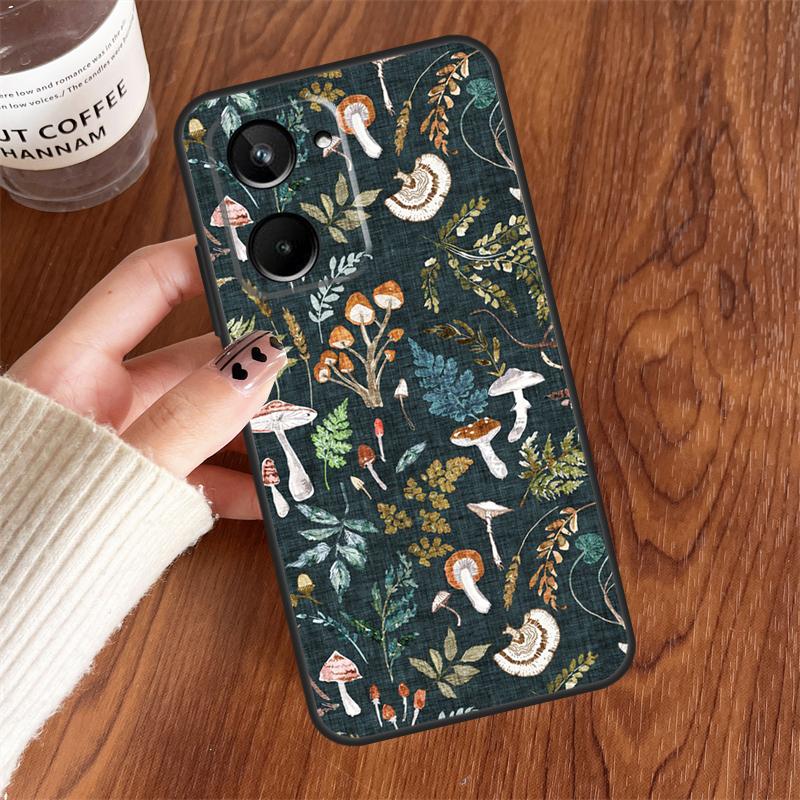 

Лес грибов Для Realme GT7 Pro GT6 15 10 11 12 13 14 Pro Plus C75 C65 C55 C63 C61 C53 C67 C35 C71 Чехол Realme C25 C25s