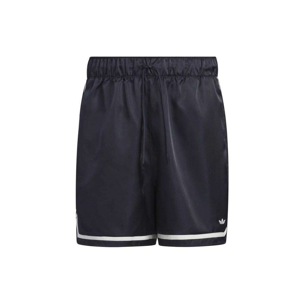 

Adidas Originals Color Block Drawstring Straight Leg Casual Shorts Men shorts Ink-Black HA7327 XXL