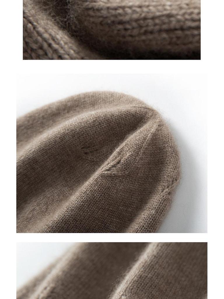 Damen Kaschmir Wolle Gestrickte Mütze: Warm, Stilvoll und Vielseitig für Herbst und Winter.