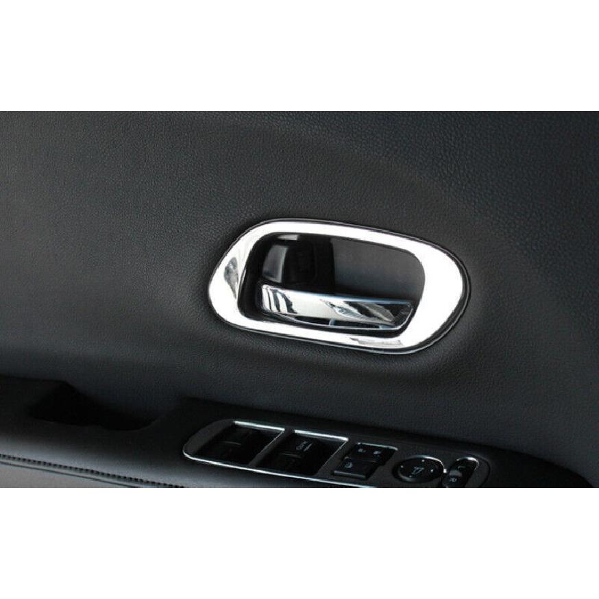 For Honda HR-V HRV 2016-2022 Chrome Steel Car Inner Door Handle Bowl Frame Trim