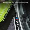 For X1 X2 X3 X4 X5 X6 X7 1PCS Car Trunk Protective Sticker Stickers Carbon Fiber Car Rear Bumper Trunk Protection Sticker