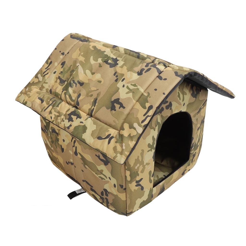 Outdoor Cat House Removable Warm Keeping Waterproof Feral Cat Dog Shelter House for Indoor Garage