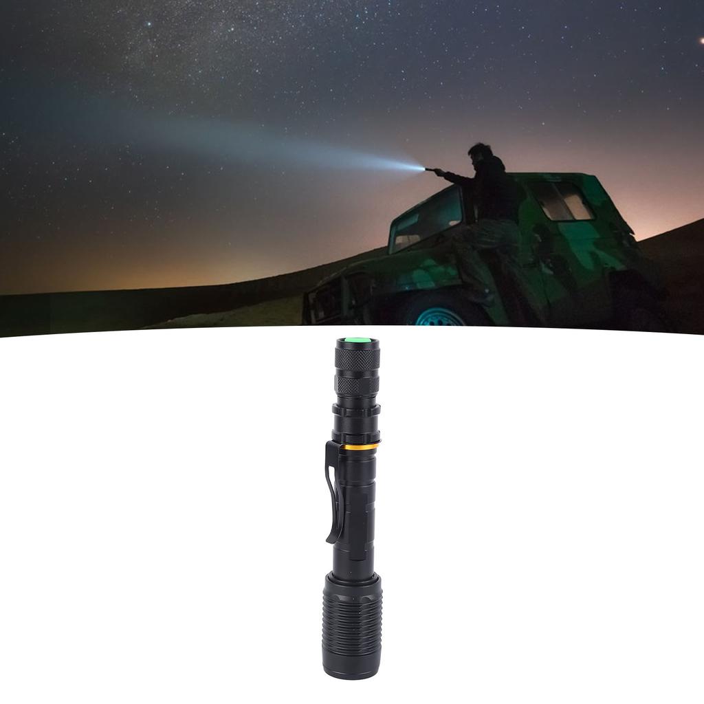 Super Bright Flashlight Zoomable Aluminum Alloy LED Handheld Flashlight for Camping Hiking Exploration