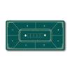 Poker Mat for 8 Rubber Table 40x80cm Players, Mat, (Green)