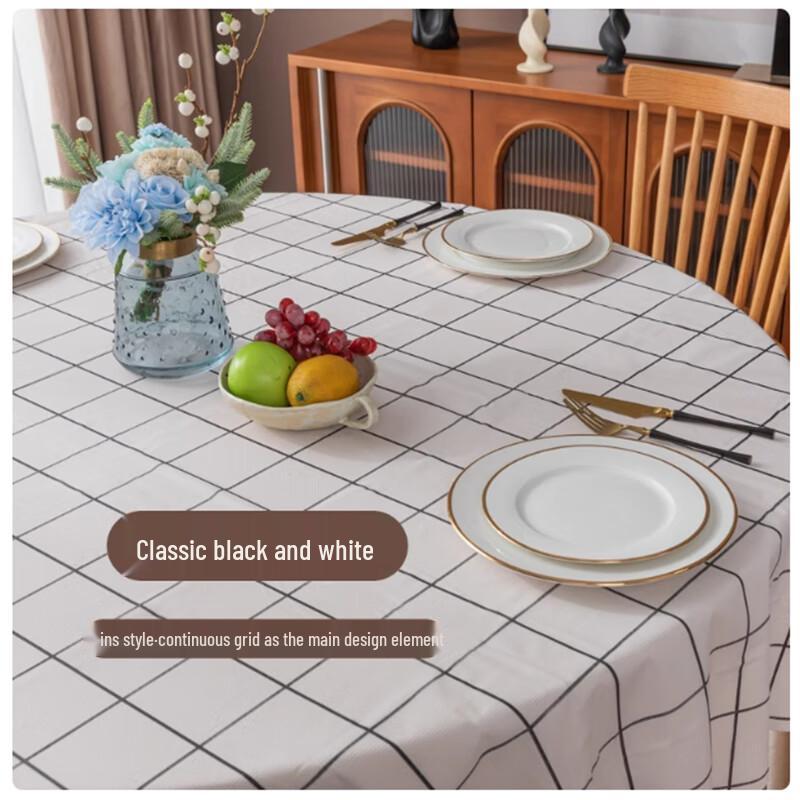 Sheng Bi Lai Disposable Printed Plastic Tablecloth (20-Pack)