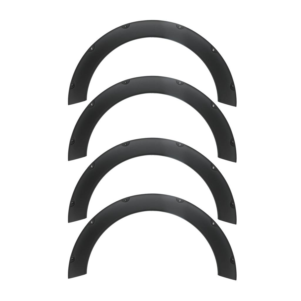 4pcs Wheel Eyebrow Protector Guard Flexible Widened Wheel Arches Lips Universal Car Accessory