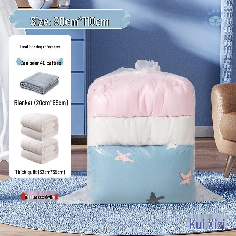 Handon Transparent PE Flat-Opening Storage Bag