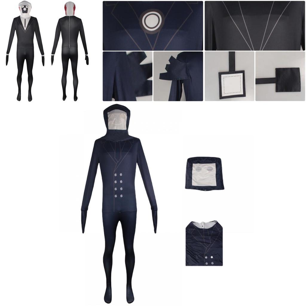 Halloweenský Skibidi Toilet Hra Cosplay Kostým Kombinéza Unisex Bavlna Různé Velikosti