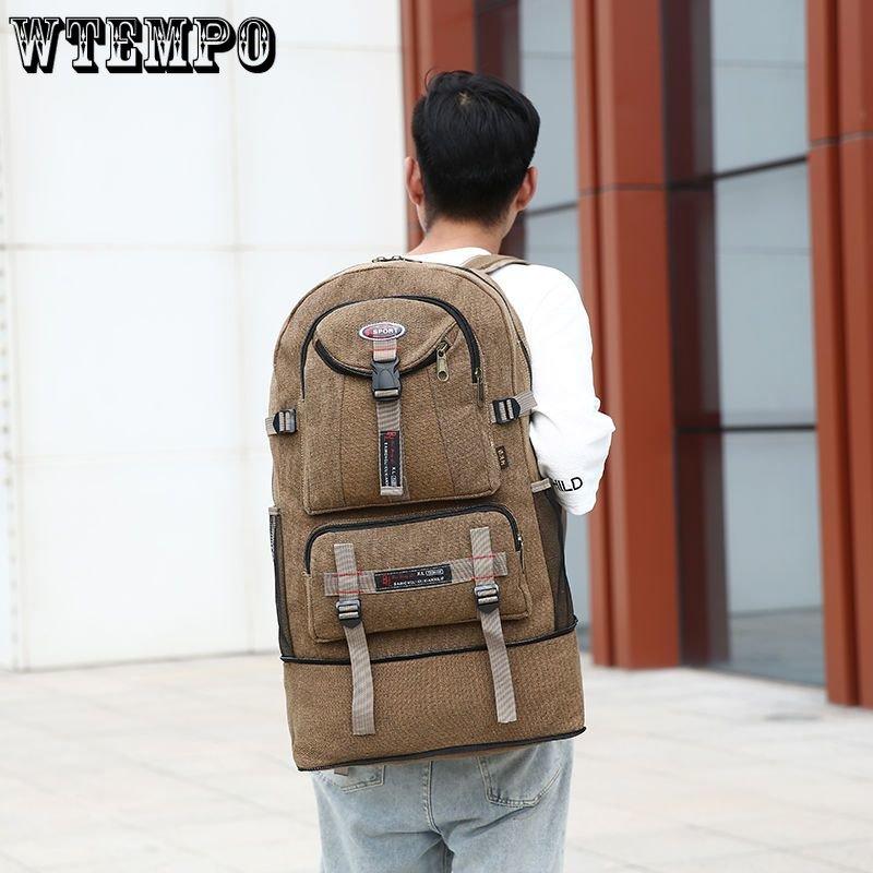 

Мужской очень большой рюкзак. Мужской парусиновый рюкзак очень большой вместимости. Спорт на открытом воздухе. Альпинизм. Легкая дорожная сумка. Офисная сумка для ноутбука.