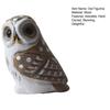 Hand-Carved Owl Figurine, Small Forest Bird Sculpture, Wooden Wildlife Animal Statue for Desk, Home Decor, Gift for Bird Lovers