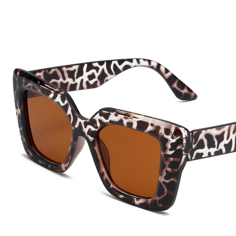 

New Vintage Sunglasses Women Men Square Big Frame Sun Glasses Female Brand Designer Retro Shades Fashion Cat Eye Oculos De Sol MULTI леопардовый