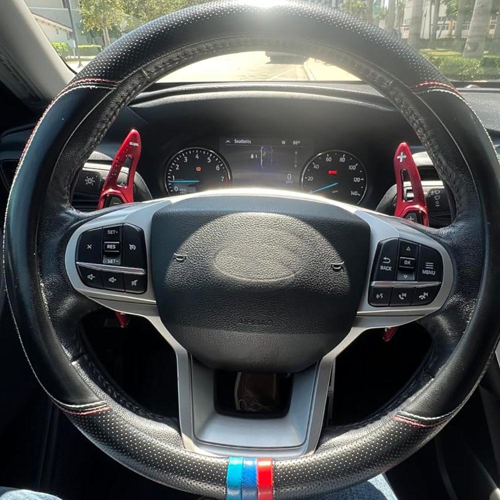 Car Steering Wheel Shifter Extension Paddle for Ford Explorer 2020 2025 Base XLT Limited Platinum Aluminum Interior Accessories