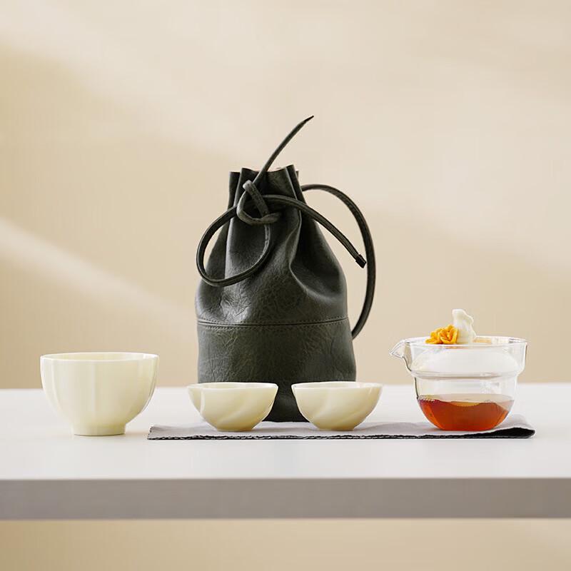PinJian Handmade Ceramic Teapot and Tea Cup Set