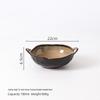 ZISIZ Retro Ceramic Bowl with Handles