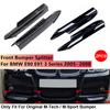 For BMW 3 Series E90 E91 M-Tech 320i 330i 2005-2008 Front Bumper Splitter Lip 1Pair Car Front Bumper Spoiler Kit Fog Lamp Cover