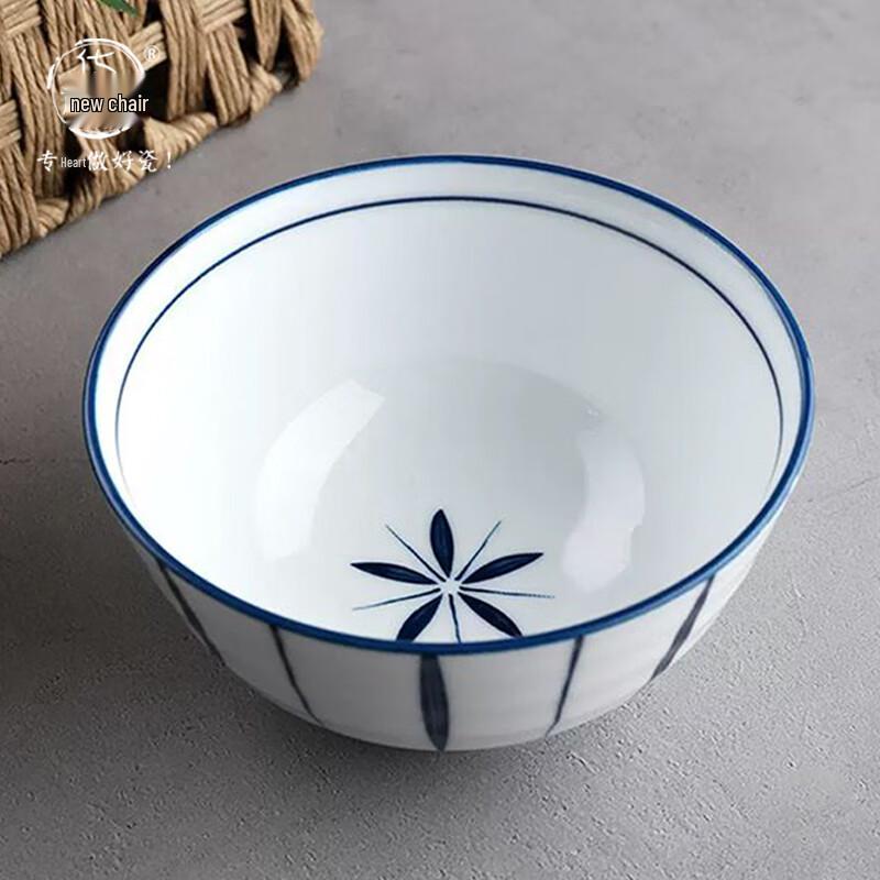 Japanese Style Underglaze Ceramic Rice Bowls